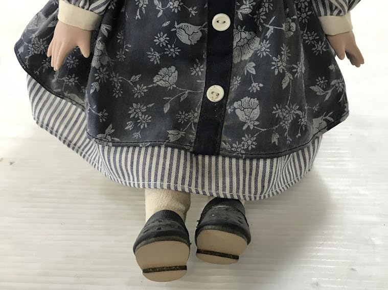 希少 シルヴェーヌ ビスクドール ハープ オルゴール 西洋人形 少女 ブルーアイ 希少 シルヴェーヌ ビスクドール ハープ オルゴール 西洋人形